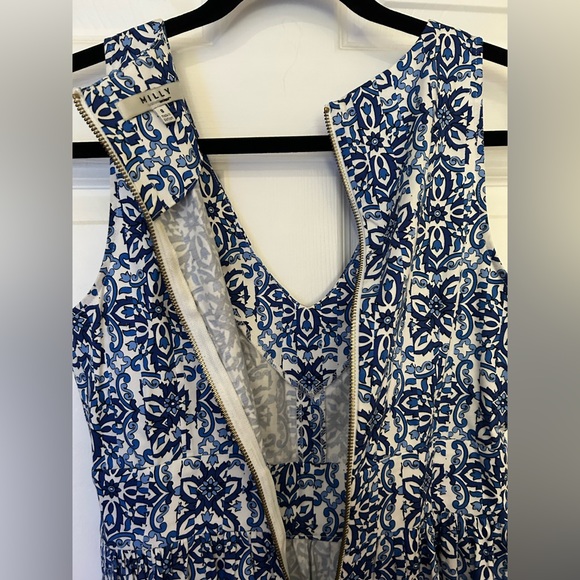GUC Milly for Design Nation Size 8 Blue and White Stretch Cotton Dress w/pockets - Picture 4 of 5